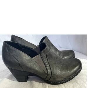 Croff & Barrow Ortholite Size 8.5 Clog 3" heels gray women shoes